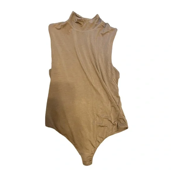 Everlane Luster Mock Neck Tank Bodysuit - Picture 3 of 8